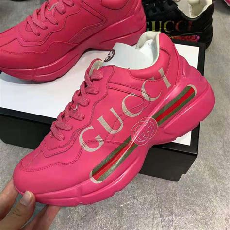 gucci schuhe damen rosa|gucci sneakers for women.